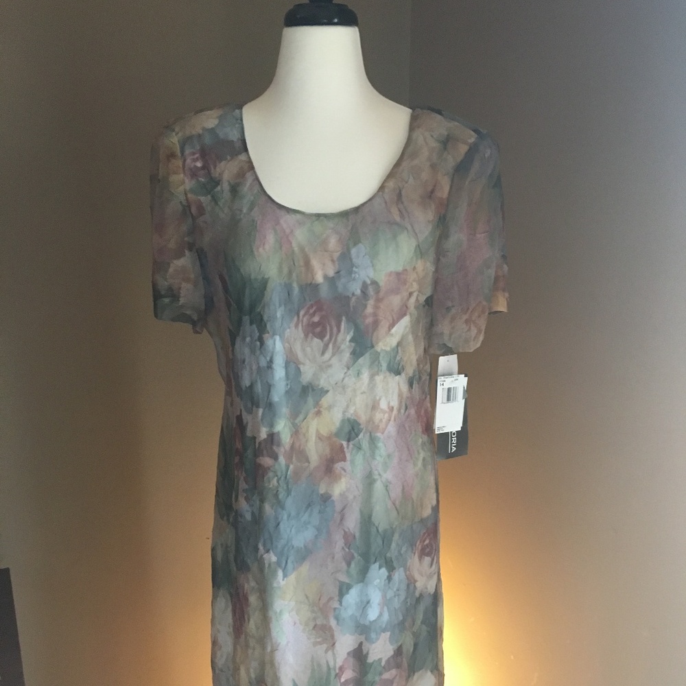 Lovely Floral Floor/Ankle-Length Dress (14)